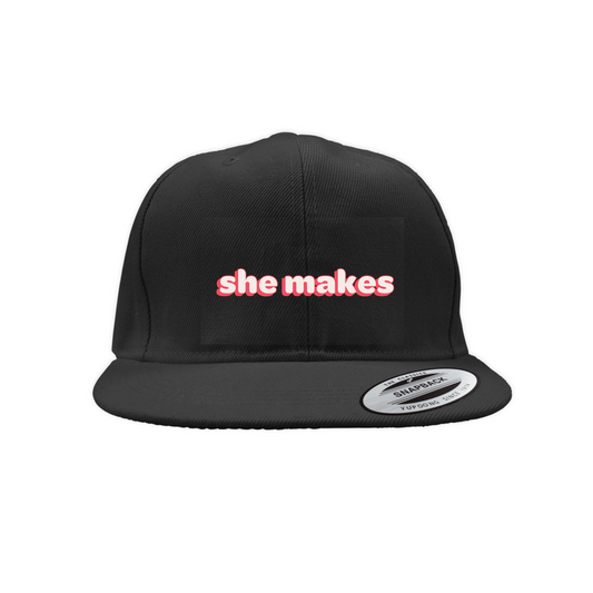 She Makes Snapback Cap