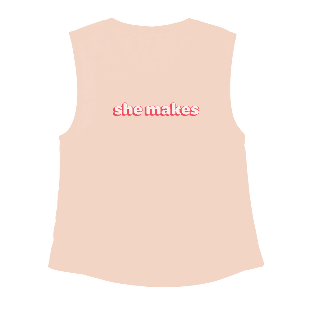 She Makes Flowy Tank